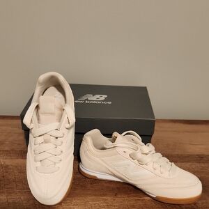 New Balance RC42 Beige And White Sneakers with Gum Sole